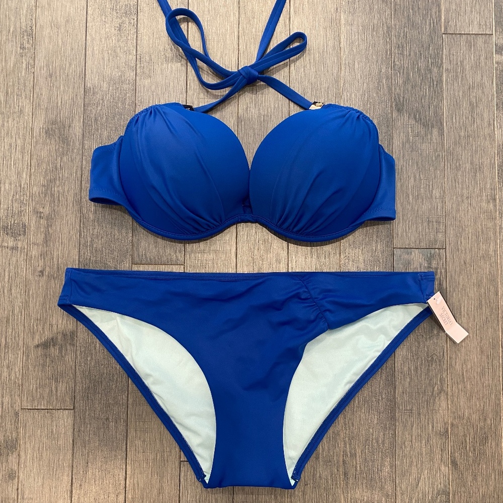 NWT/EUC Victoria's Secret Tease Top & Unforgettable Bottoms 34D/L